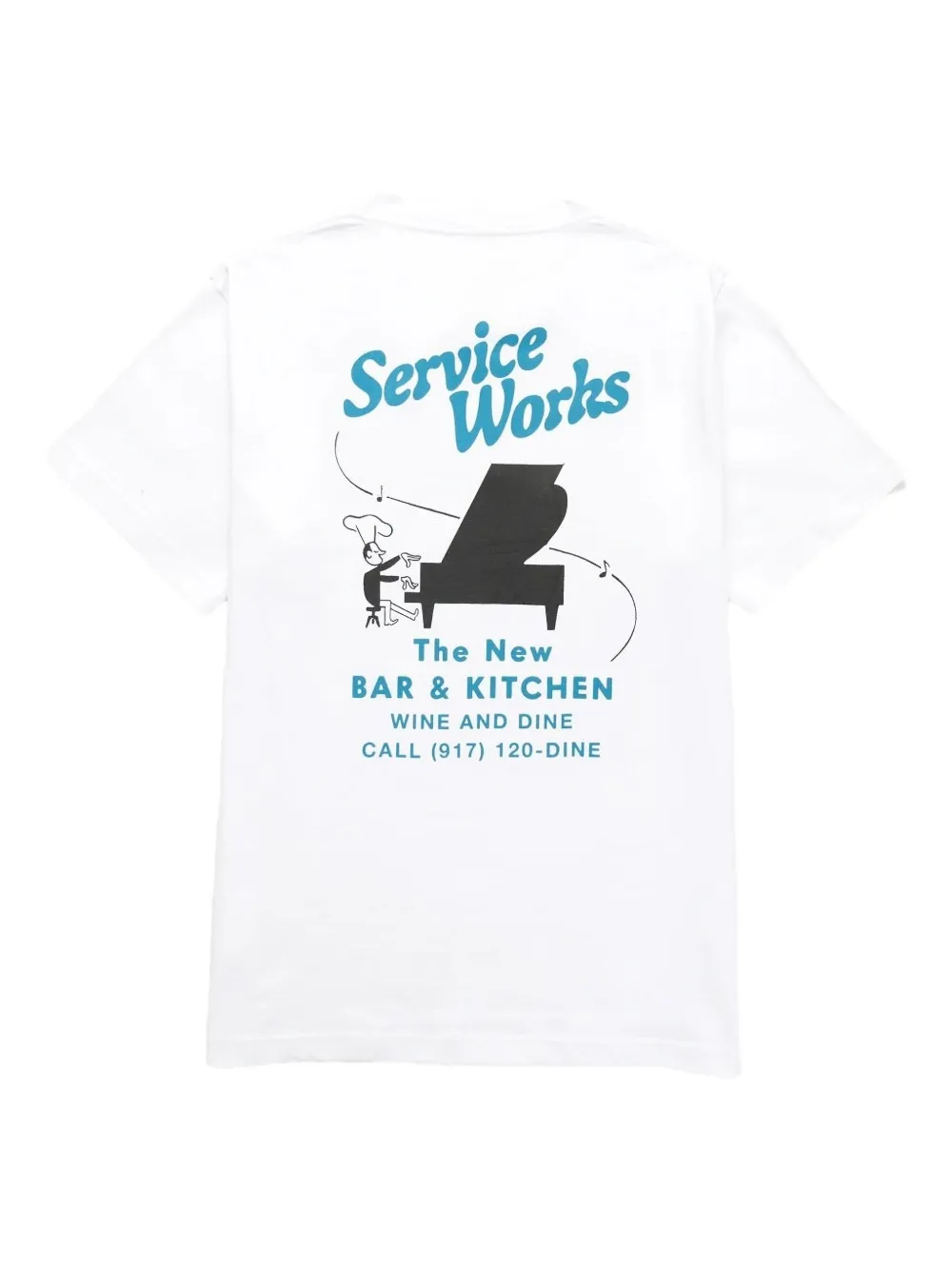 Service Works Bar & Kitchen T-shirt - Wit