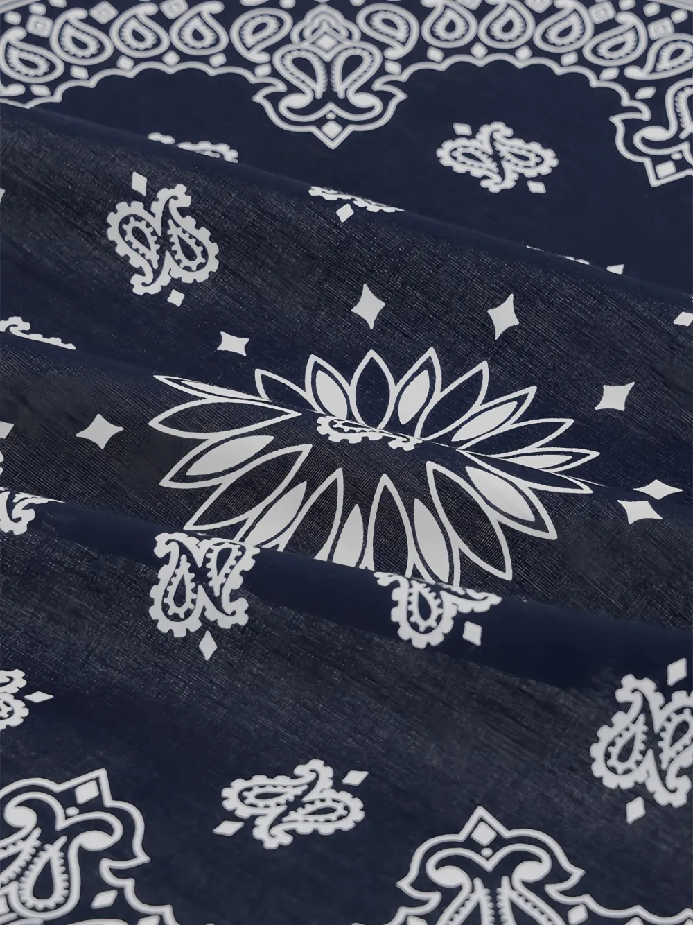 Fortela Bandana met paisley-print Blauw