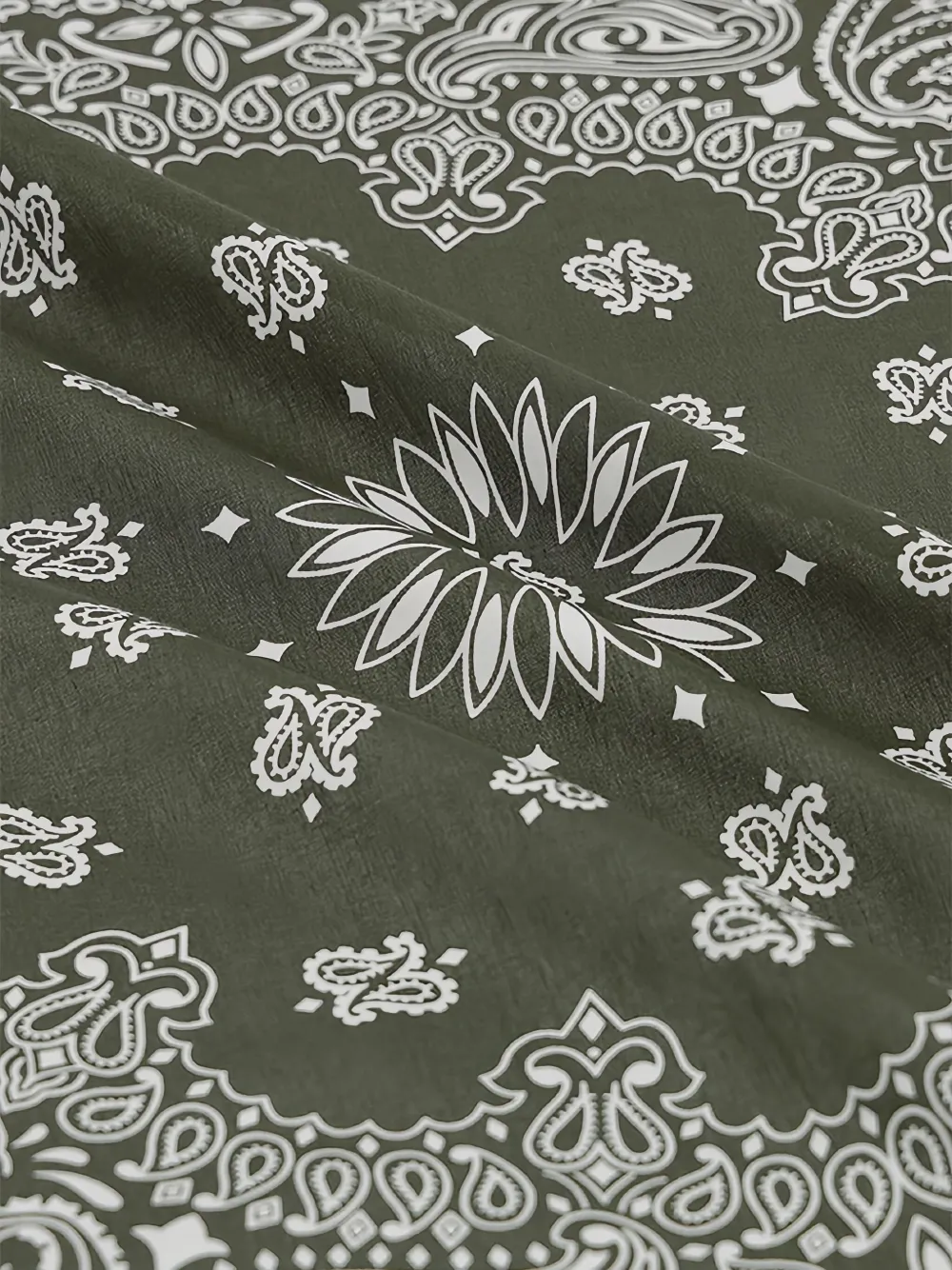 Fortela Bandana met paisley-print Groen