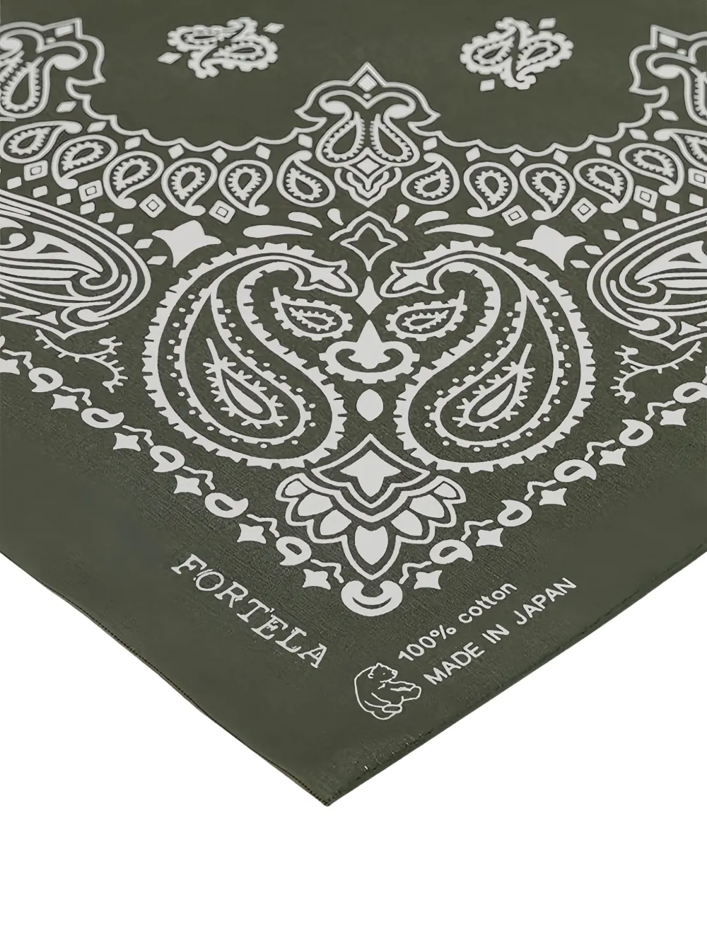 Fortela Bandana met paisley-print Groen