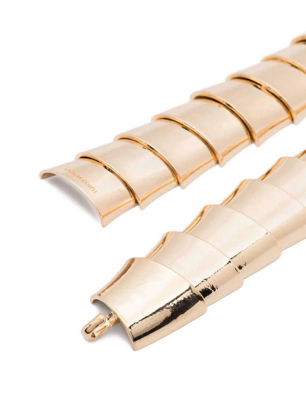 Liviana Conti Logo-engraved Necklace In Gold