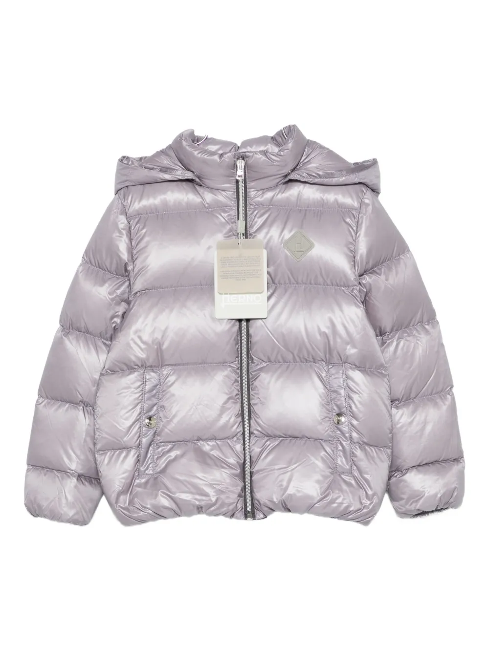 Herno Hooded Padded Jacket In Blue