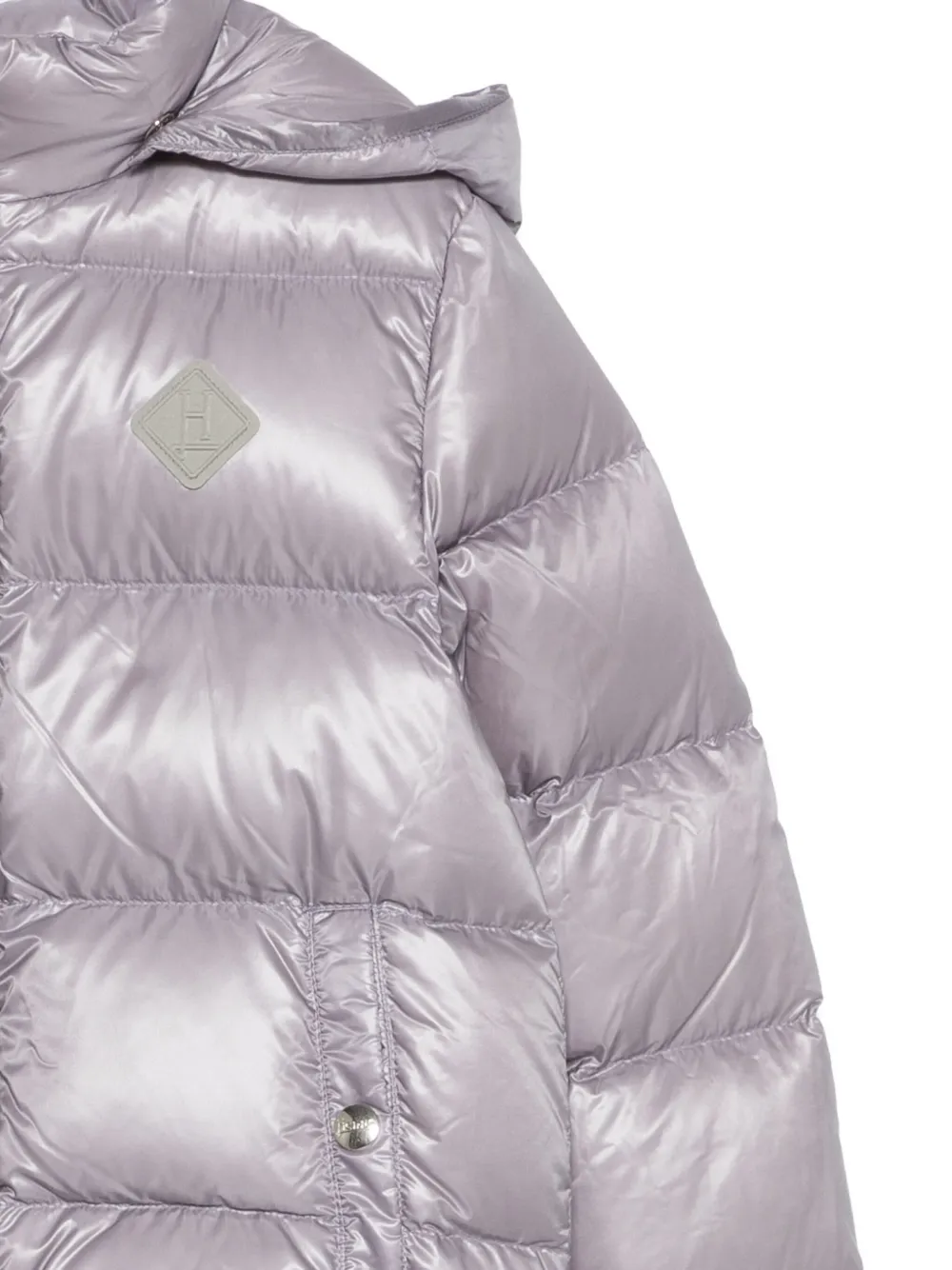 Herno Hooded Padded Jacket In Blue