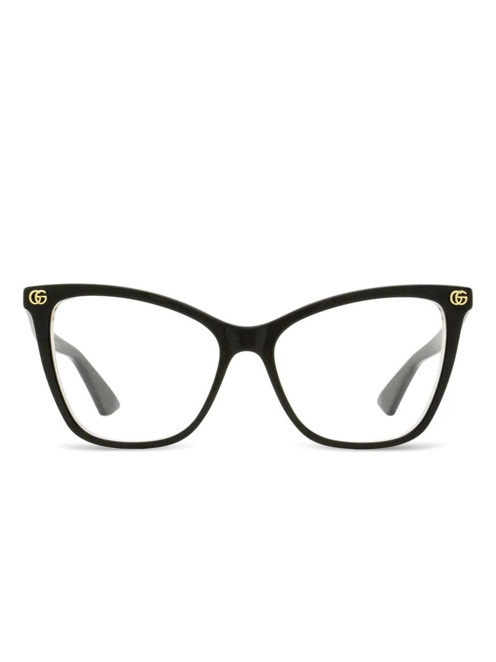 Gucci Eyewear Bril met vlinder montuur en logo Zwart