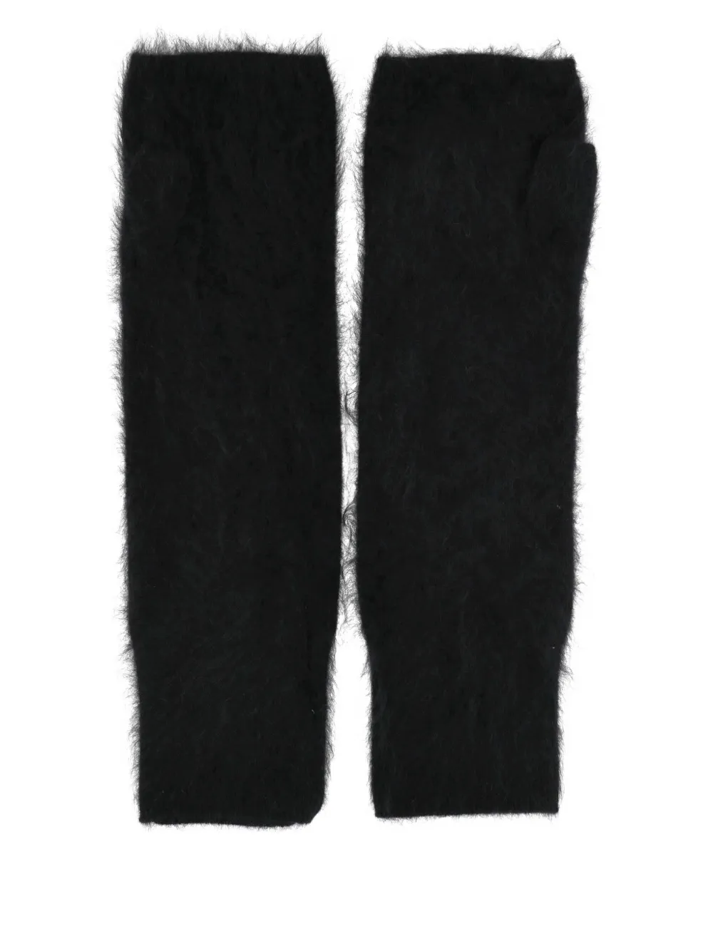 Oliver Lattughi Silk Gloves In Black