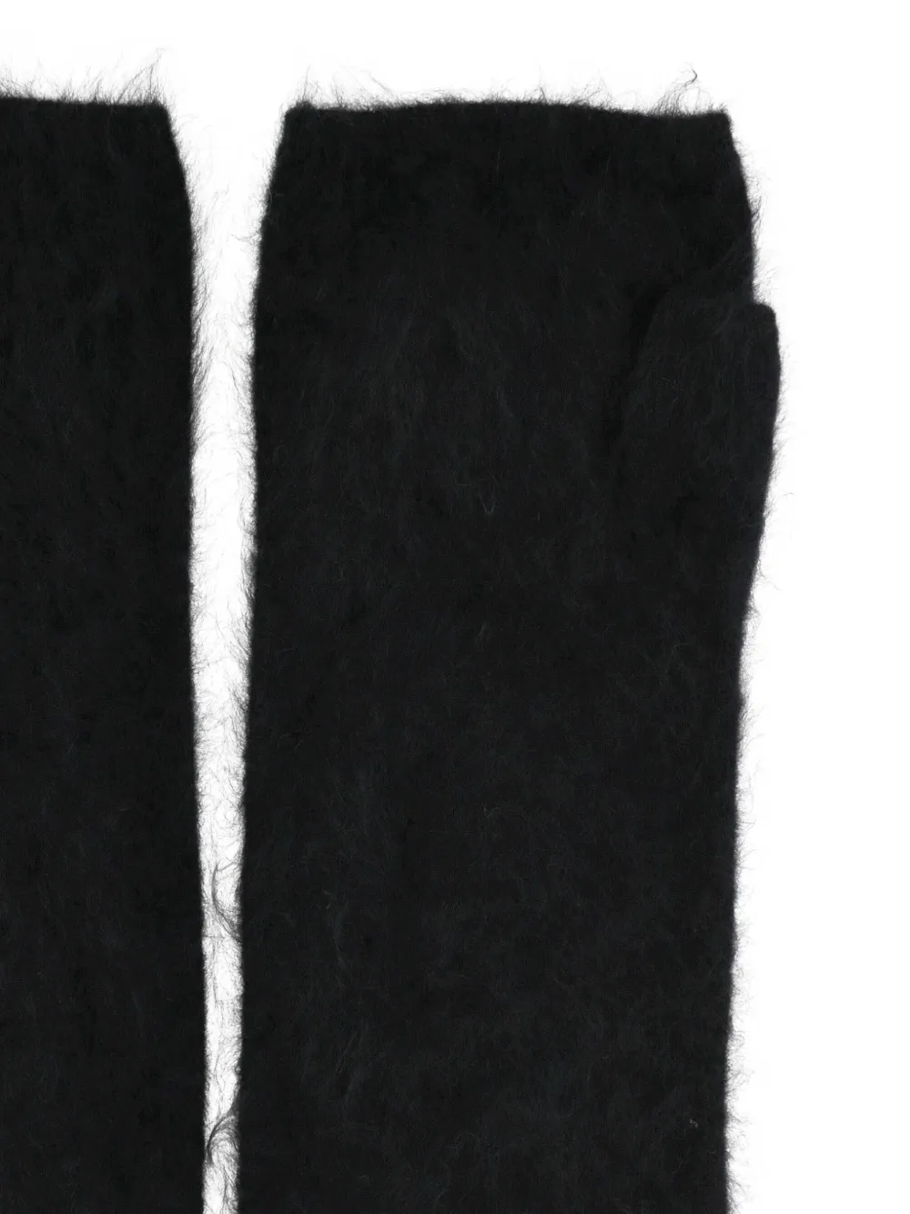 OLIVER LATTUGHI silk gloves - Zwart