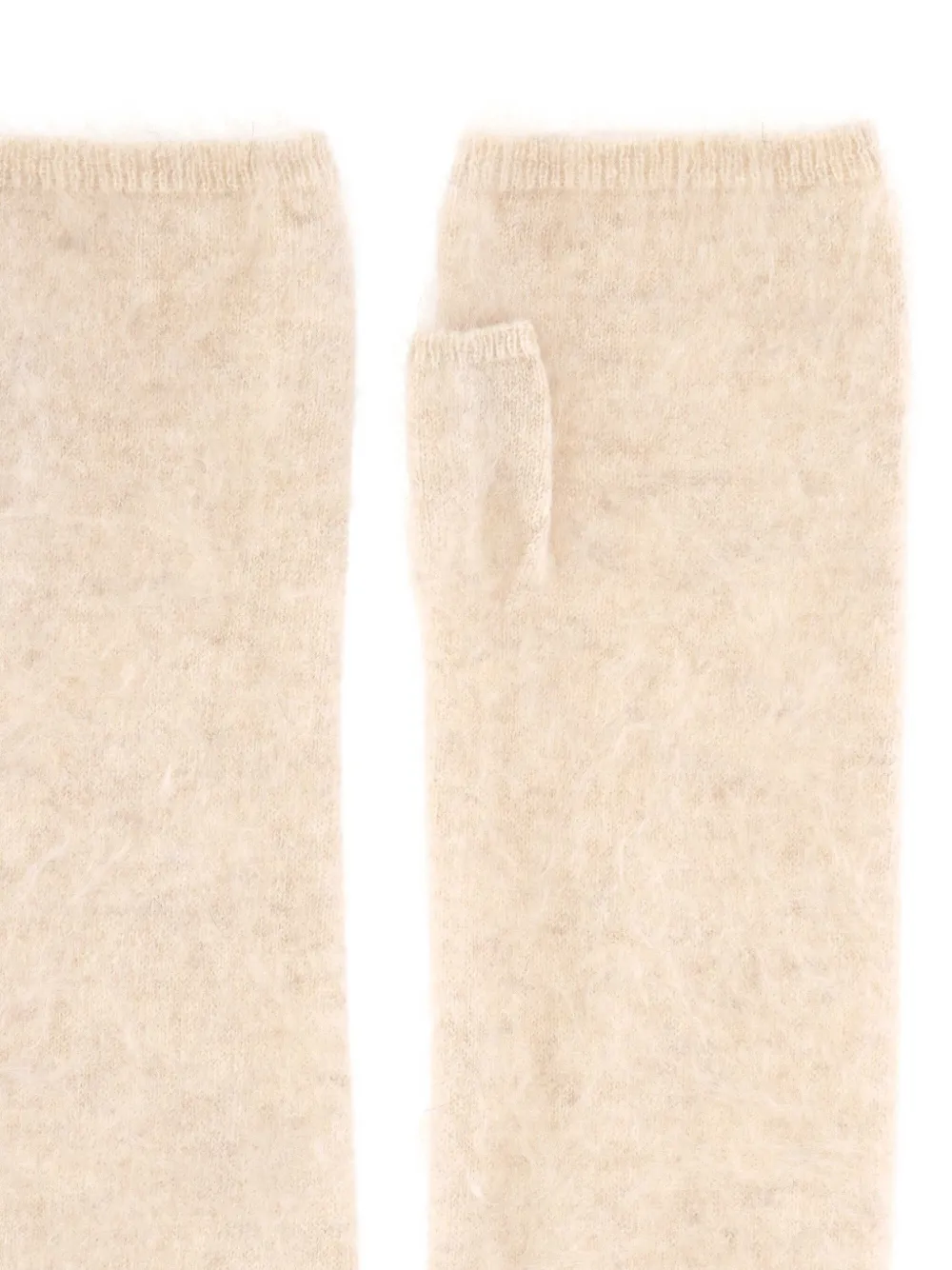 OLIVER LATTUGHI fingerless gloves - Beige