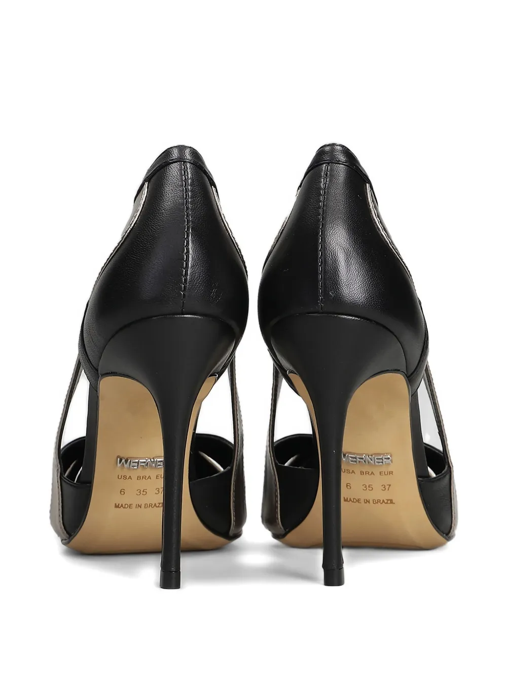 Werner Pumps met puntige neus Zwart