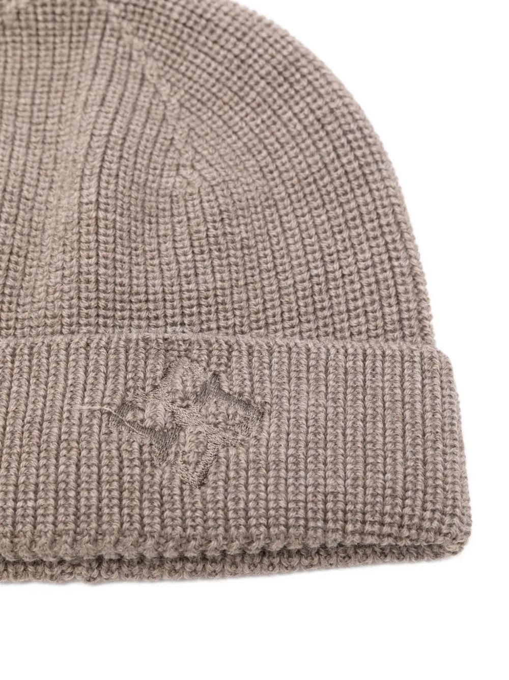 Tagliatore Logo-embossed Beanie In Gray