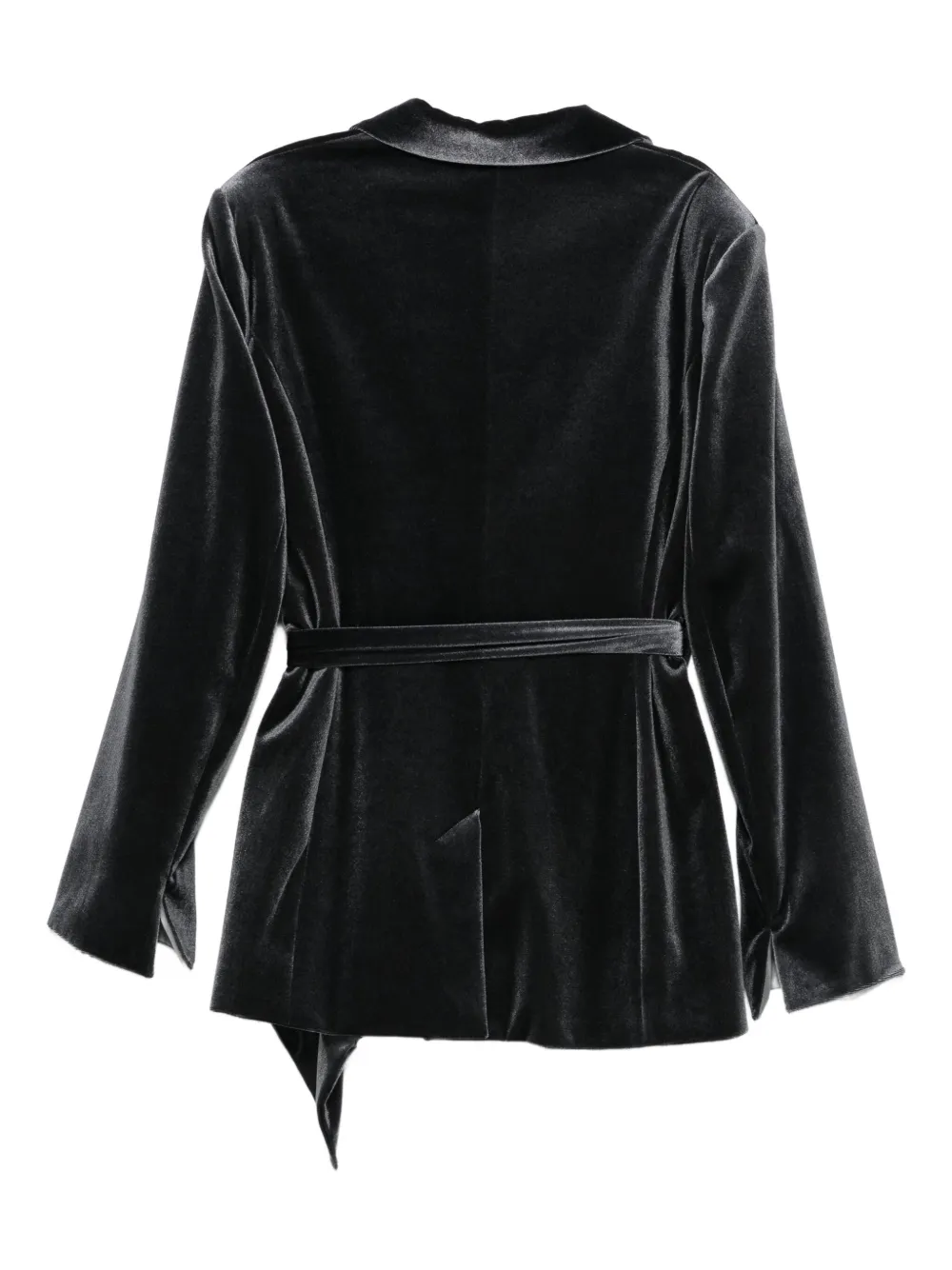ALESSANDRO LEGORA Blazer met sjaalrevers en gestrikte taille Grijs