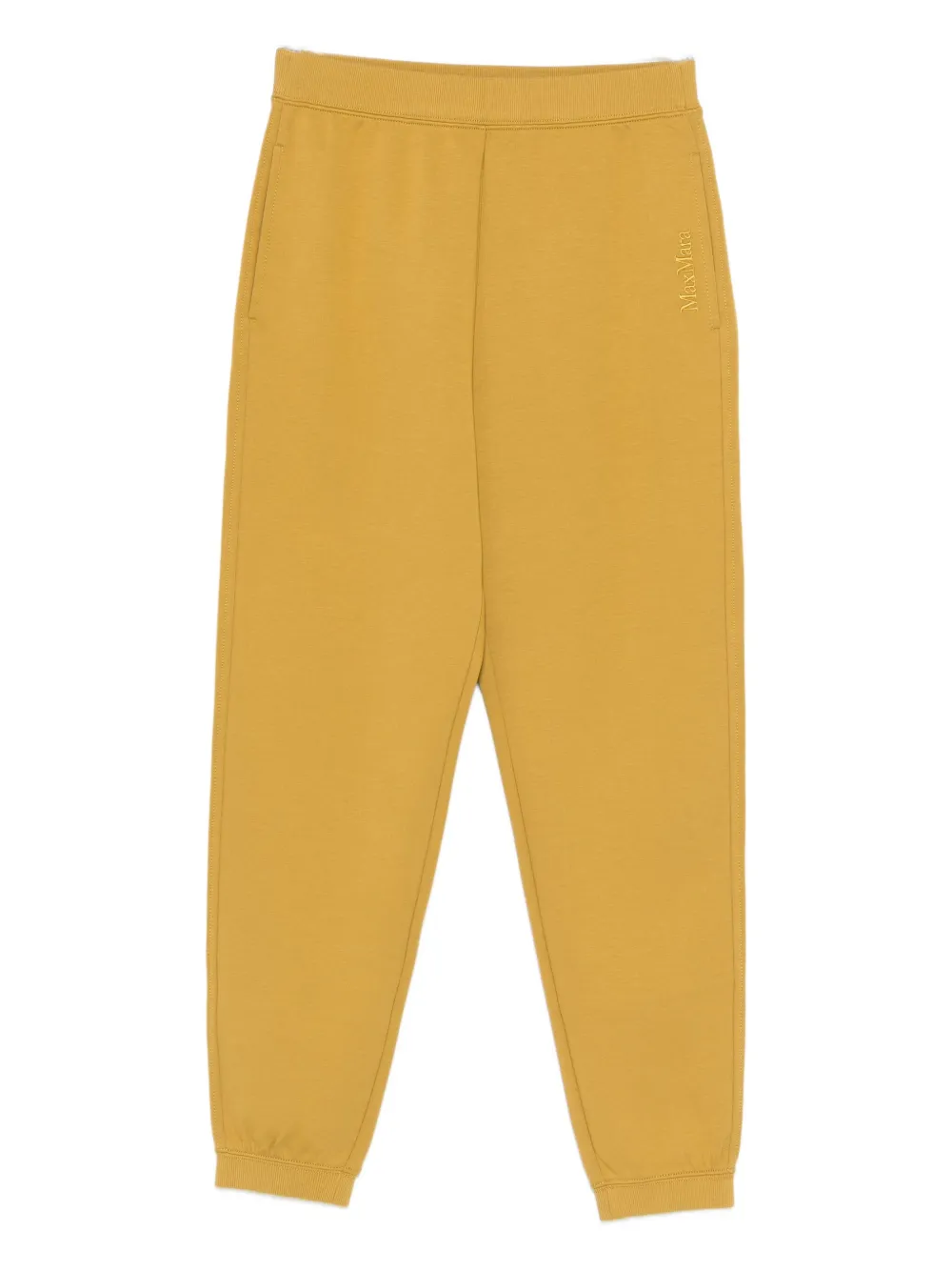 'S Max Mara logo-embroidered track pants - Giallo