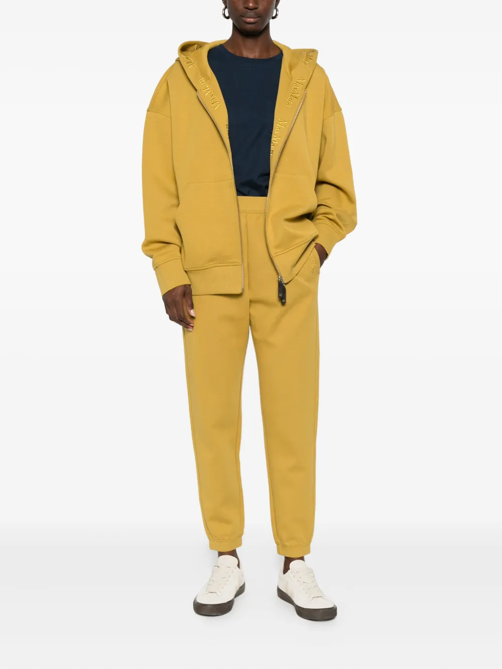 'S Max Mara T-shirt met geborduurd logo Blauw