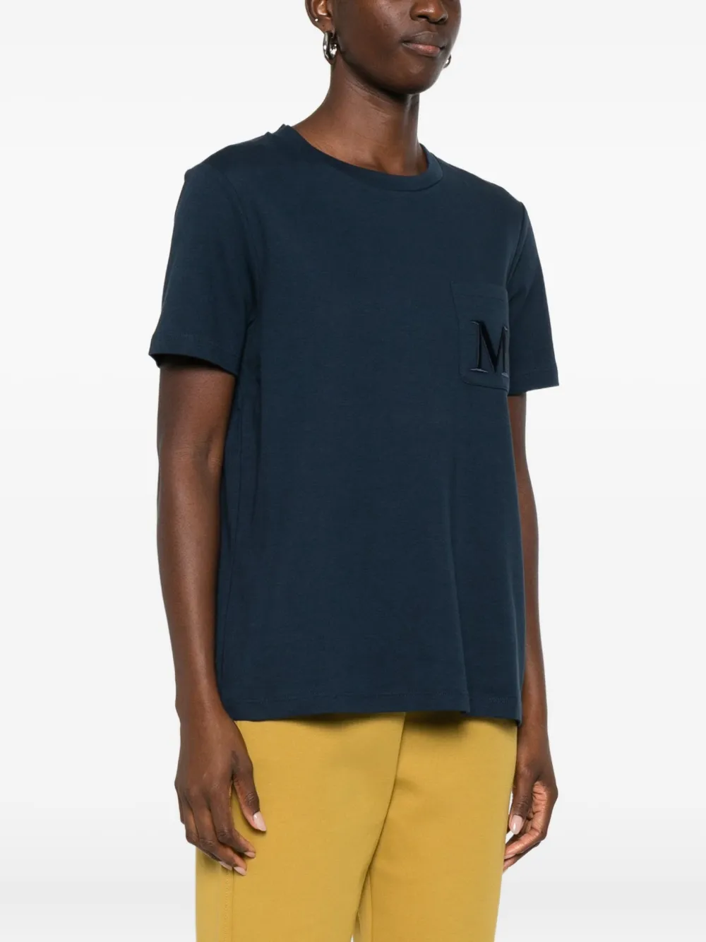 'S Max Mara T-shirt met geborduurd logo Blauw