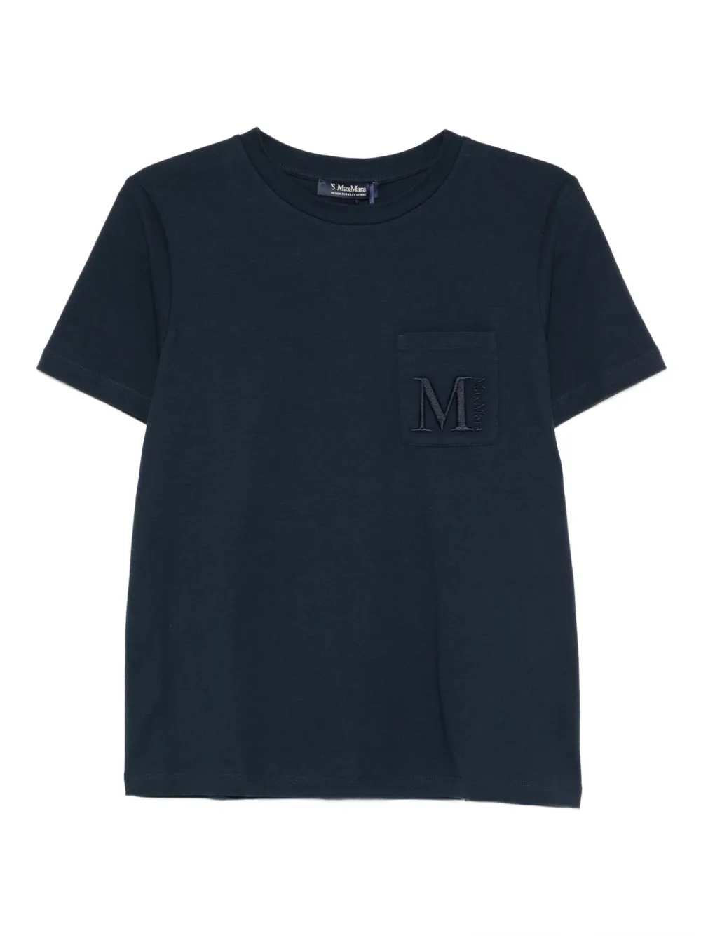 'S Max Mara logo-embroidered T-shirt - Blu