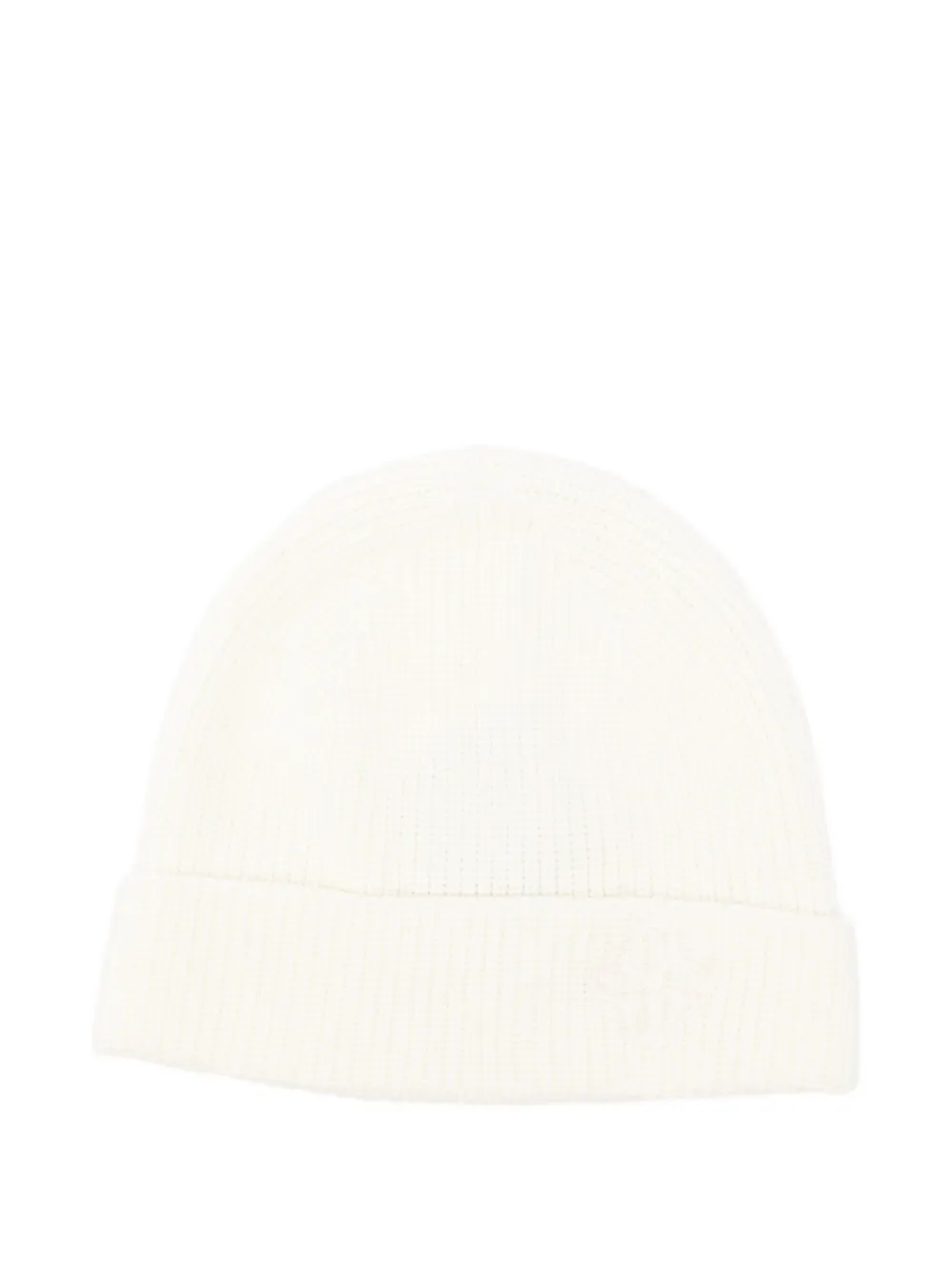 Tagliatore Ribbed-trim Beanie In White