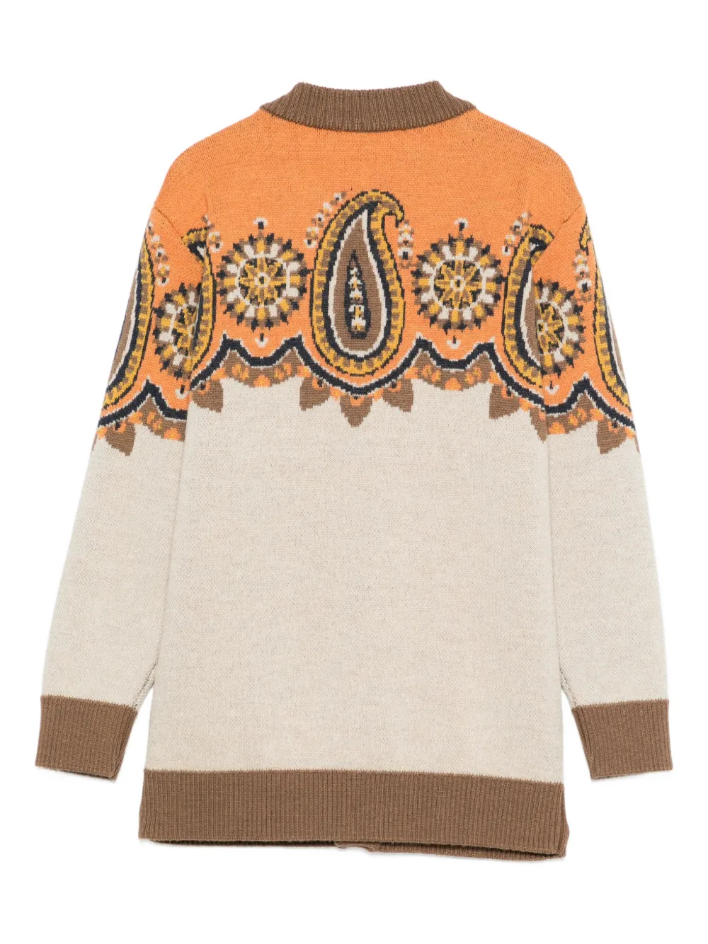 ETRO KIDS Vest met paisley-print en zak Beige
