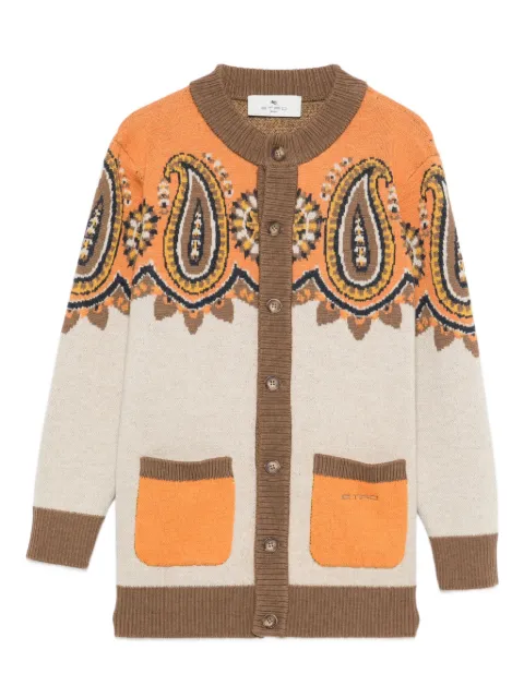 ETRO KIDS cárdigan con motivo de cachemira