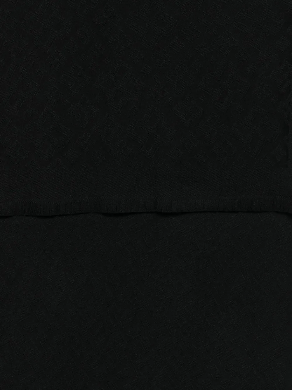 Tagliatore Sjaal met franje Zwart