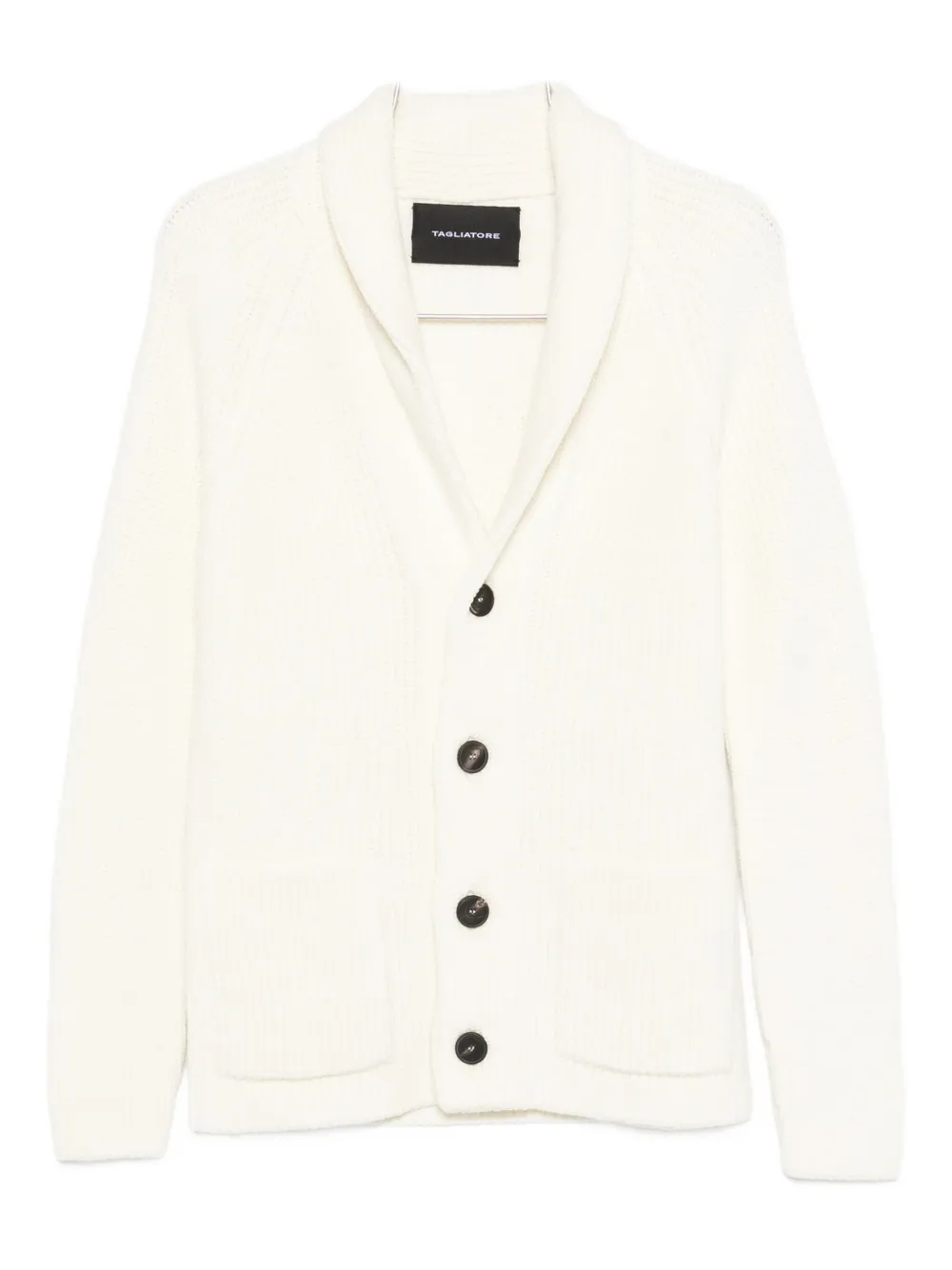 Tagliatore wool blend cardigan | White | Image 1