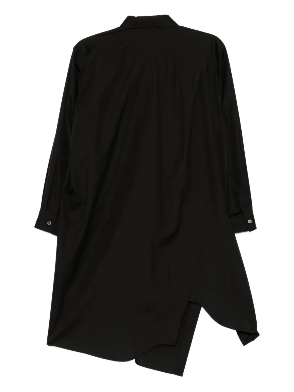 Comme Des Garçons Katoenen shirt met uitgesneden details - Zwart