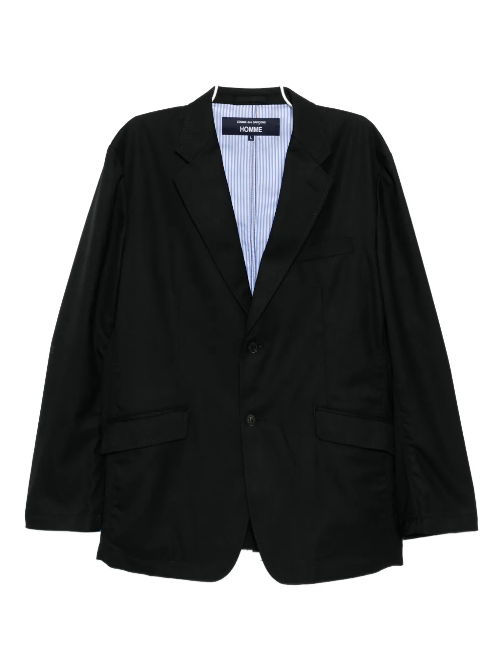 Comme Des Garçons Homme Deux Wool Blazer In Black