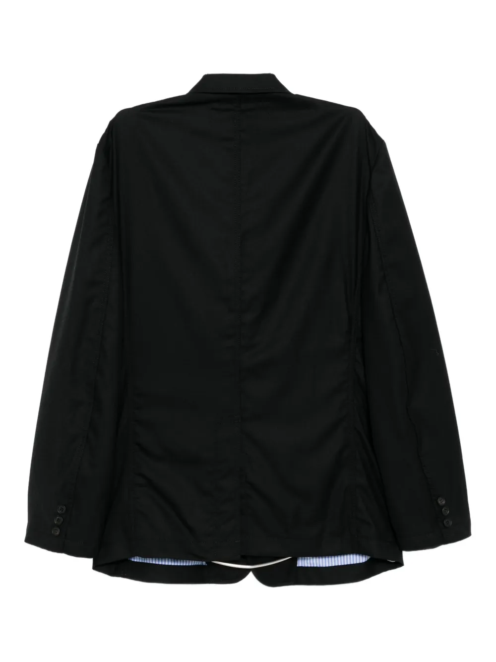 Comme Des Garçons Homme Deux Wool Blazer In Black