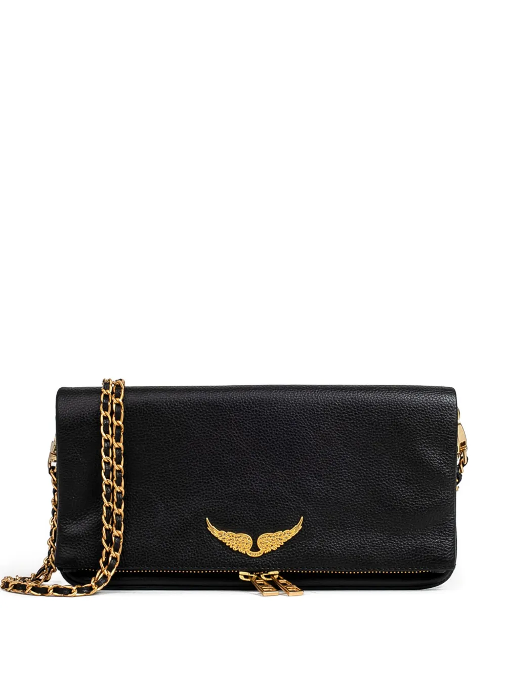Zadig & Voltaire Wings Shoulder Bag In Black