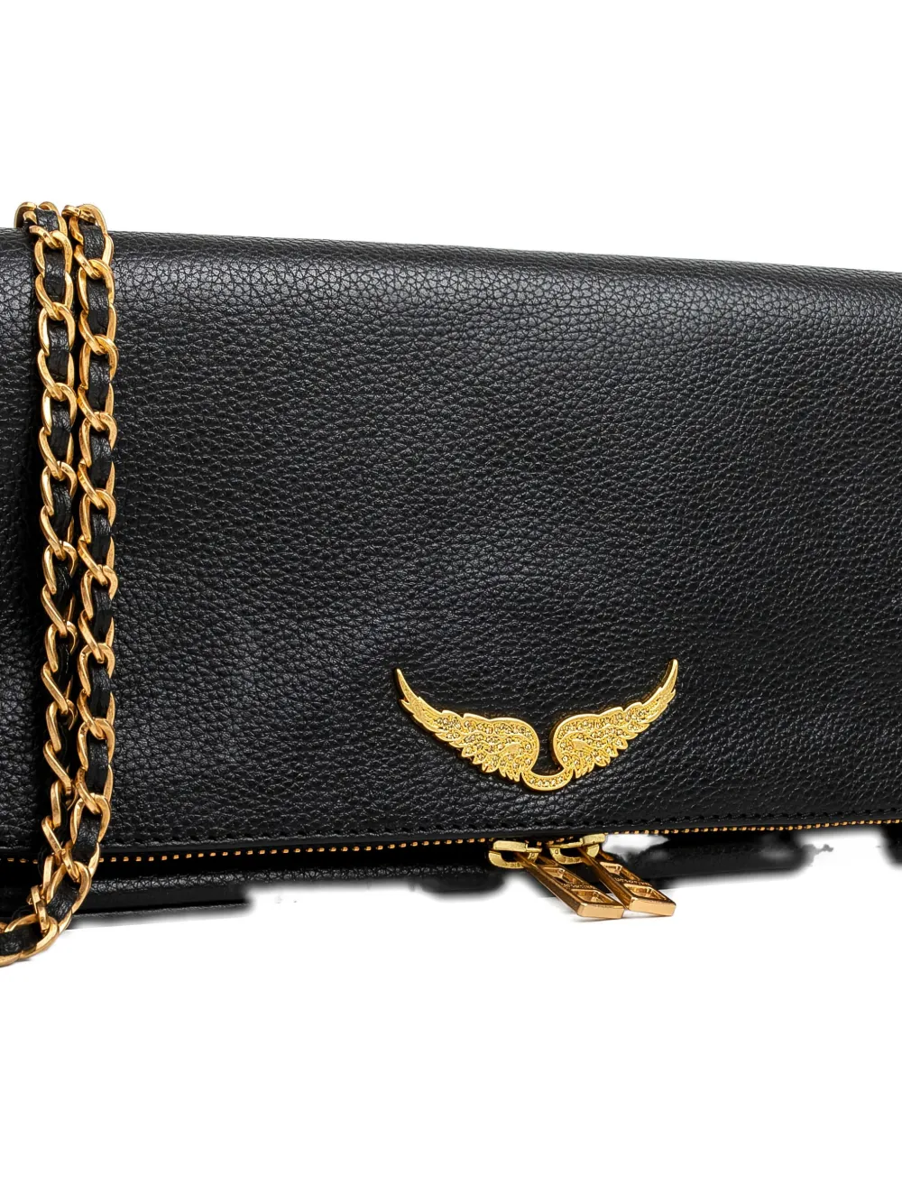 Zadig & Voltaire Wings Shoulder Bag In Black