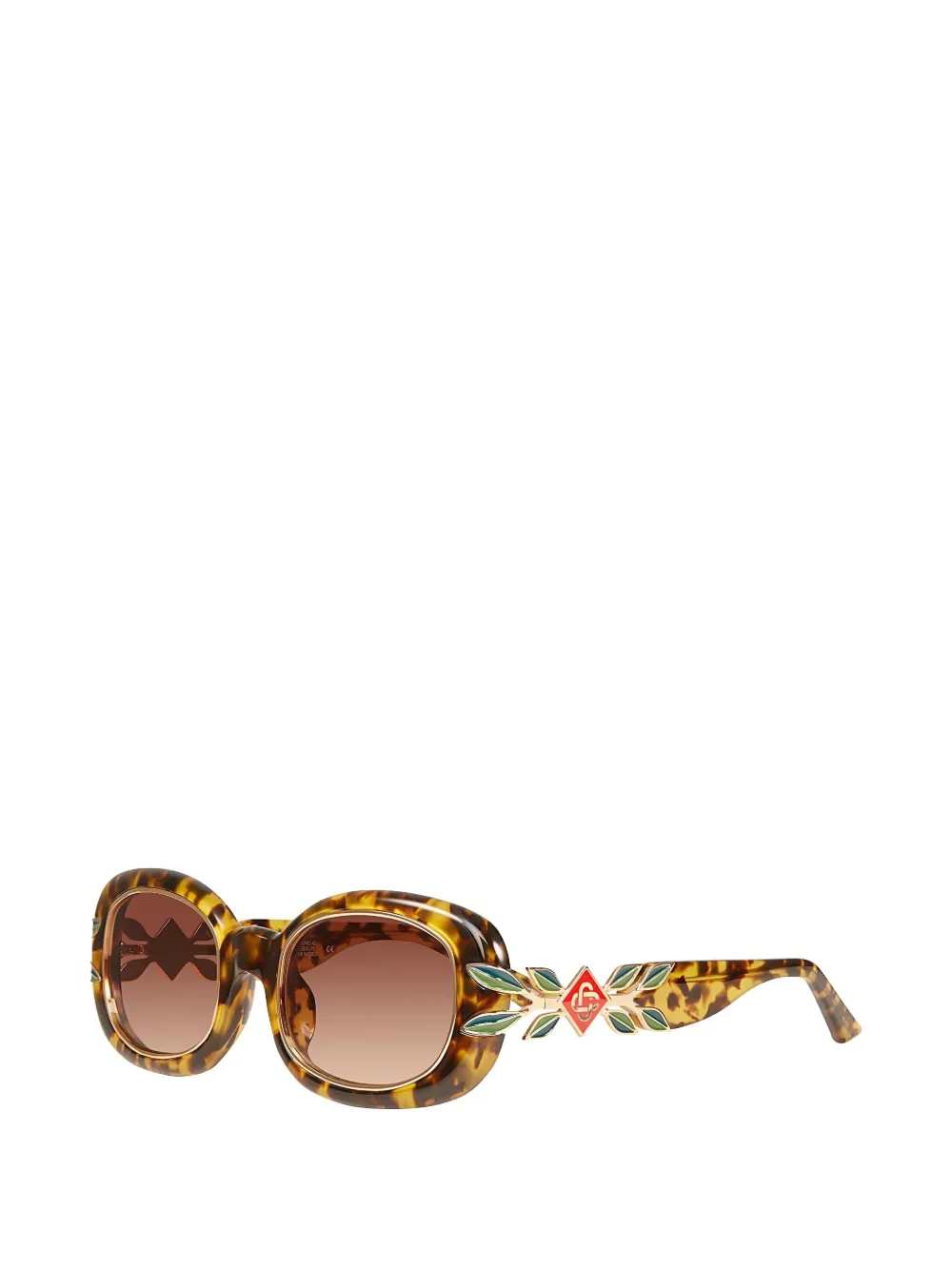 Casablanca Tortoiseshell Sunglasses In Multi