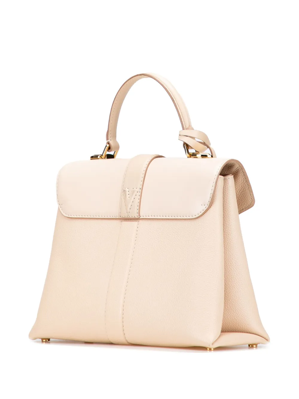 Pre-owned Louis Vuitton 2019 Grained Smooth Calfskin Rose Des Vents Pm Satchel In Brown