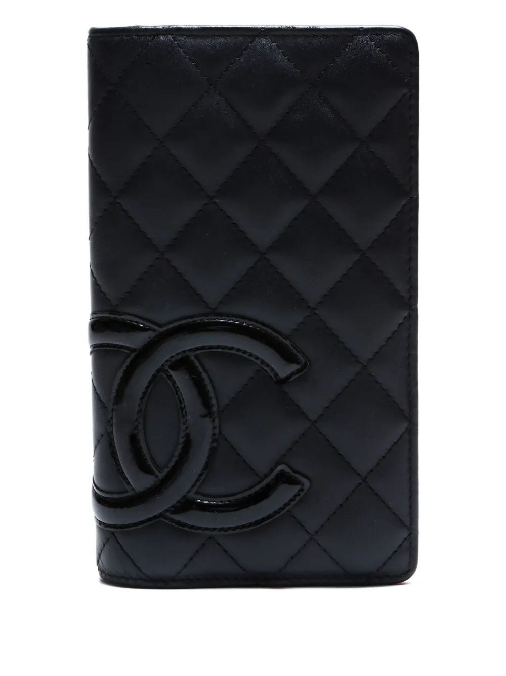 CHANEL Pre-Owned 2015-2016 カンボンライン 財布 - ブラック