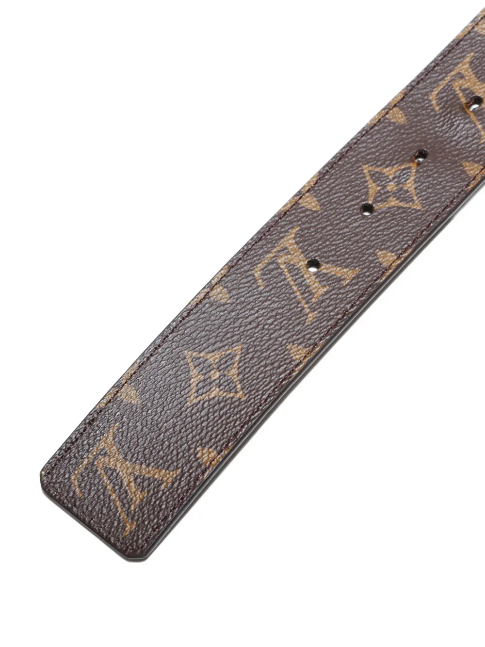 Pre-owned Louis Vuitton 2024 Logo-buckle Reversible Belt In Brown