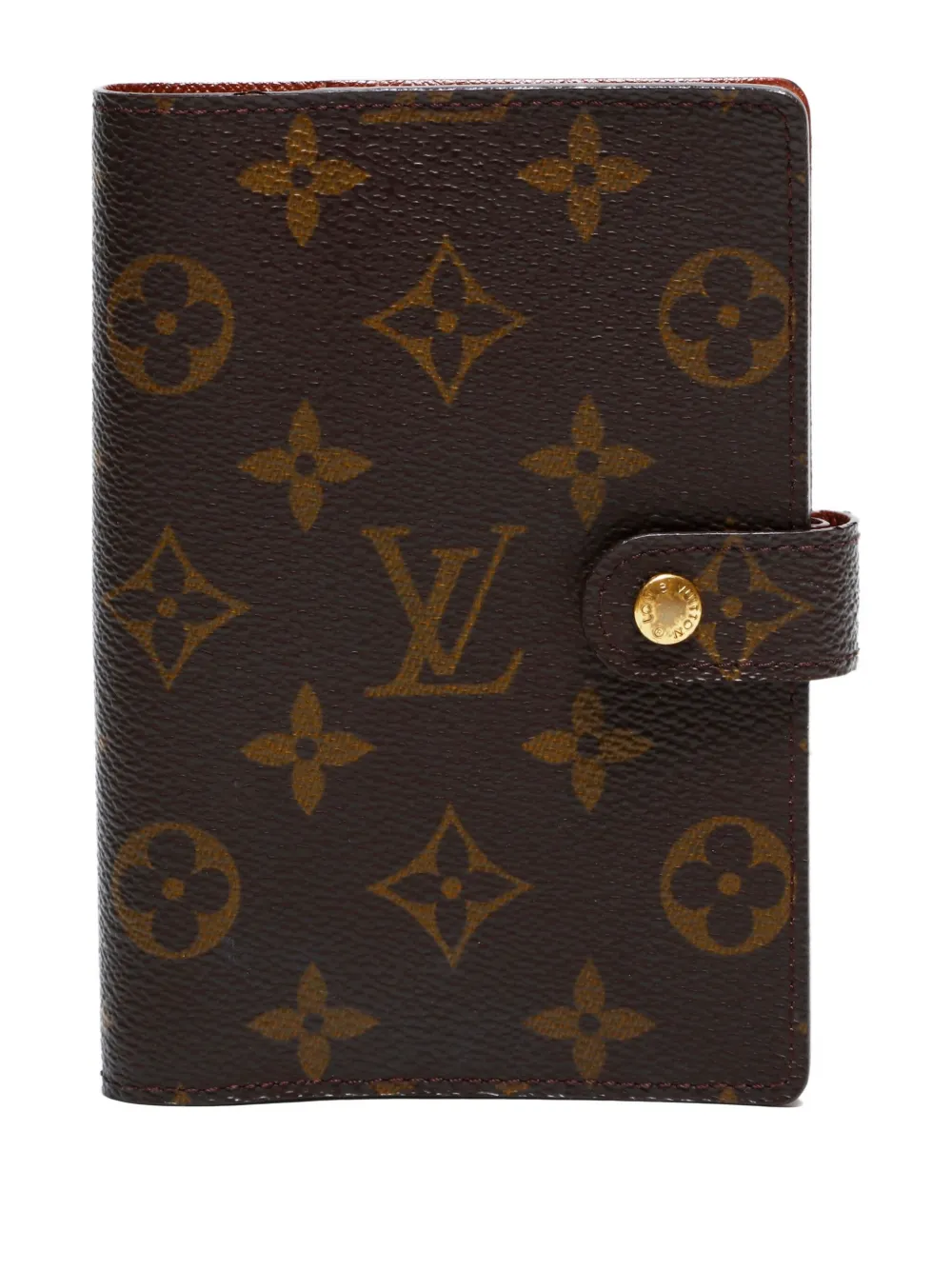 Pre-owned Louis Vuitton 2001 Agenda Pm Notebook In Brown