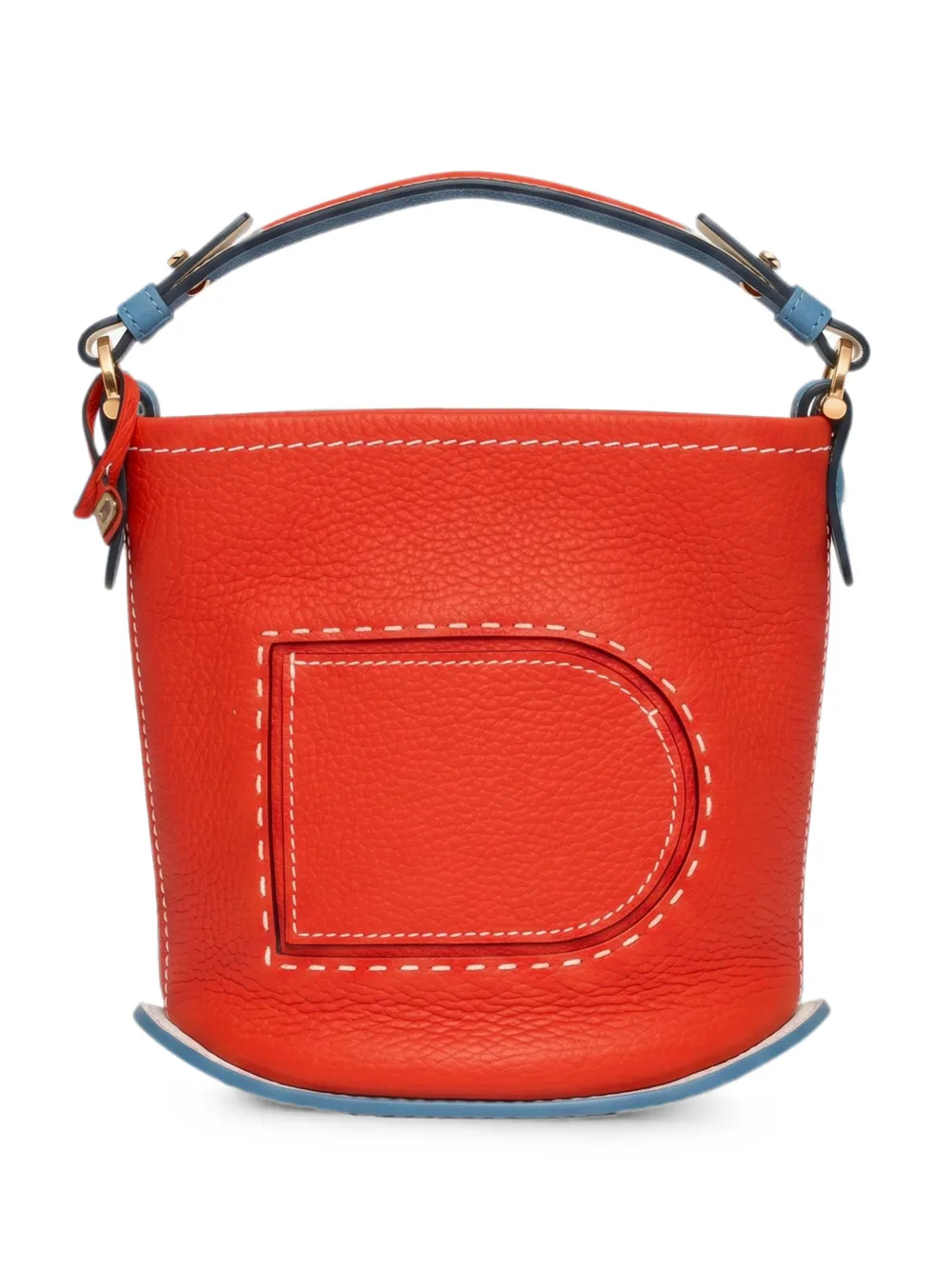 Delvaux Pin D bucket bag - Orange