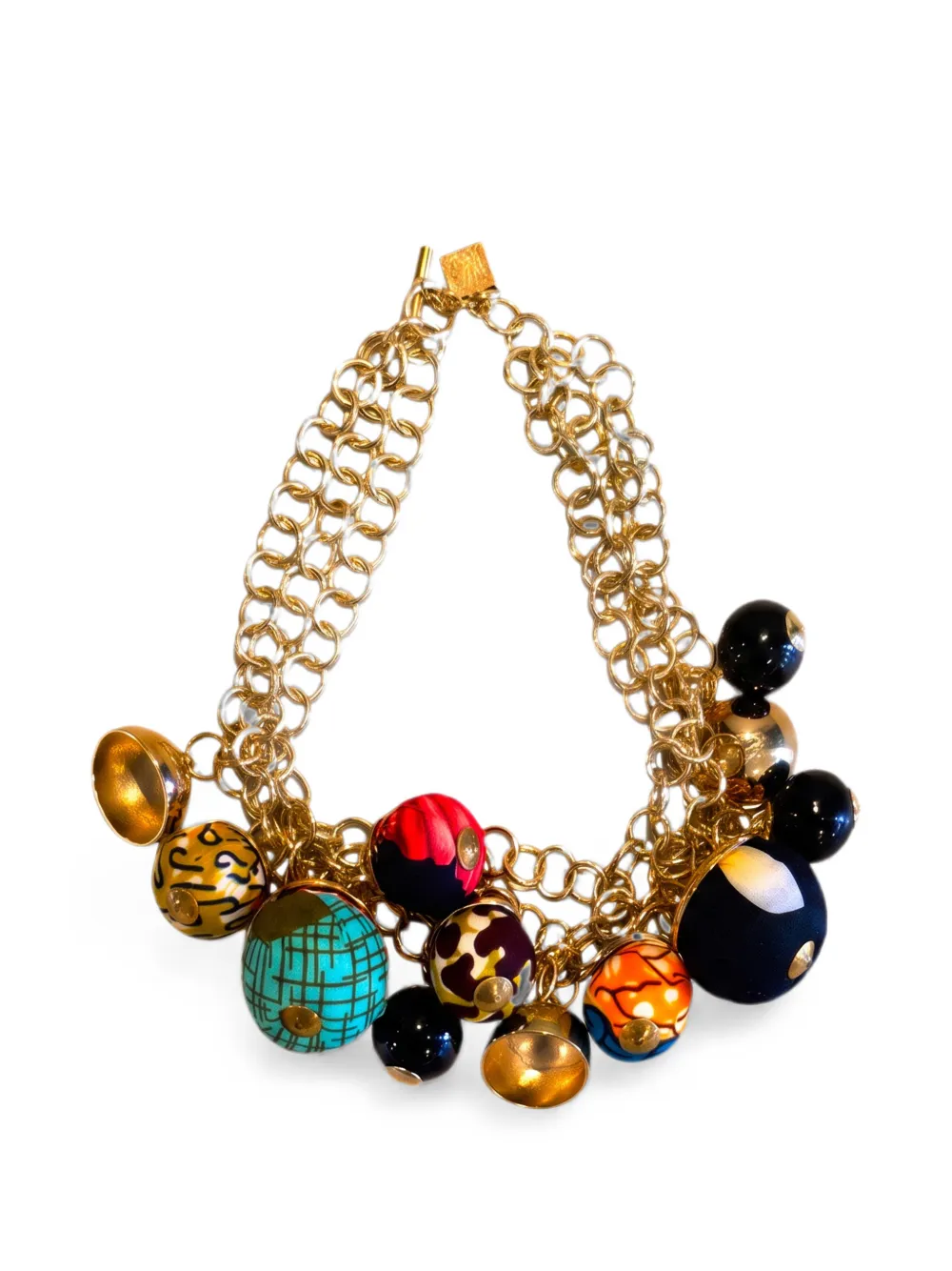 Stella Jean charm-embellished chain-link necklace - Gold