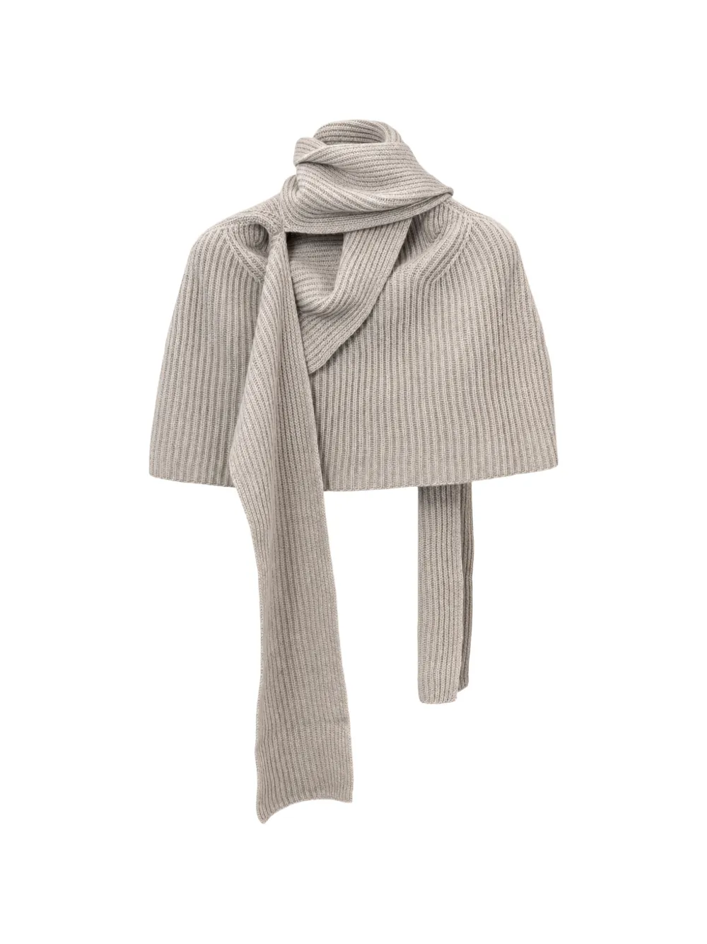 Le Kasha Geneve ribbed scarf - Toni neutri
