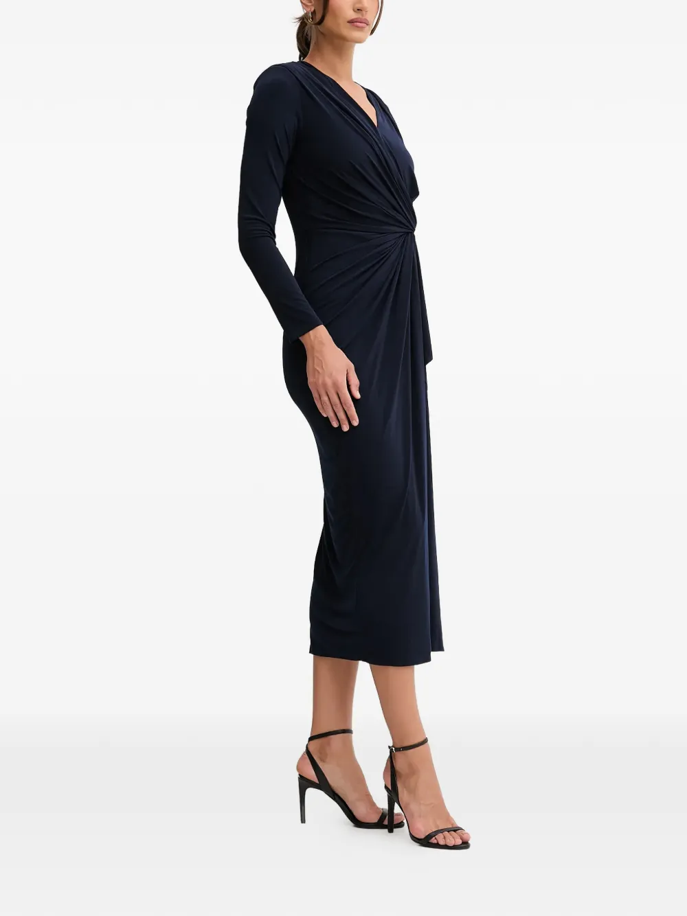  Pedro Del Hierro V-neck Midi Dress - Blue 