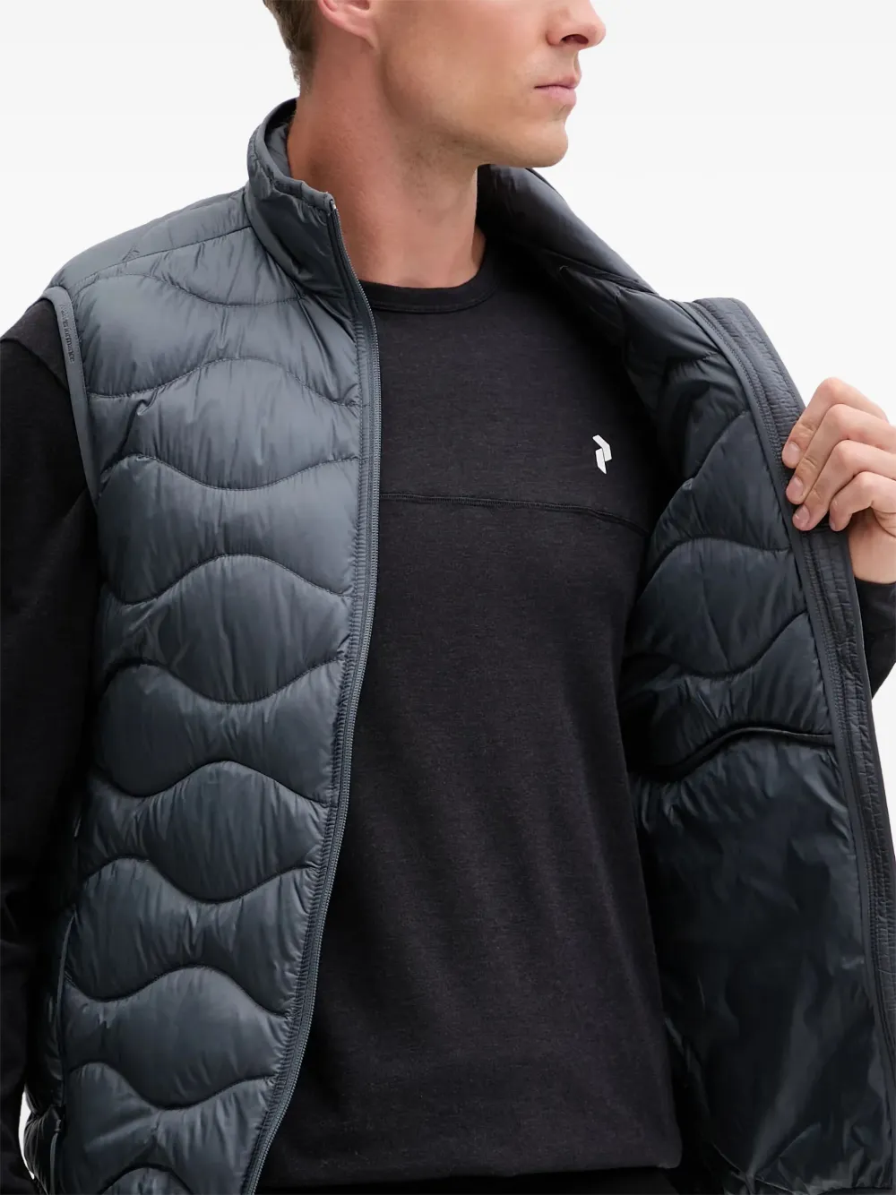 Peak Performance Helium bodywarmer met rits Grijs
