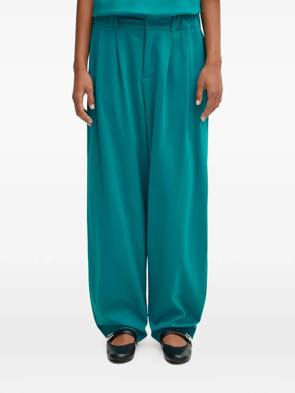 Pangaia pleated trousers - Verde