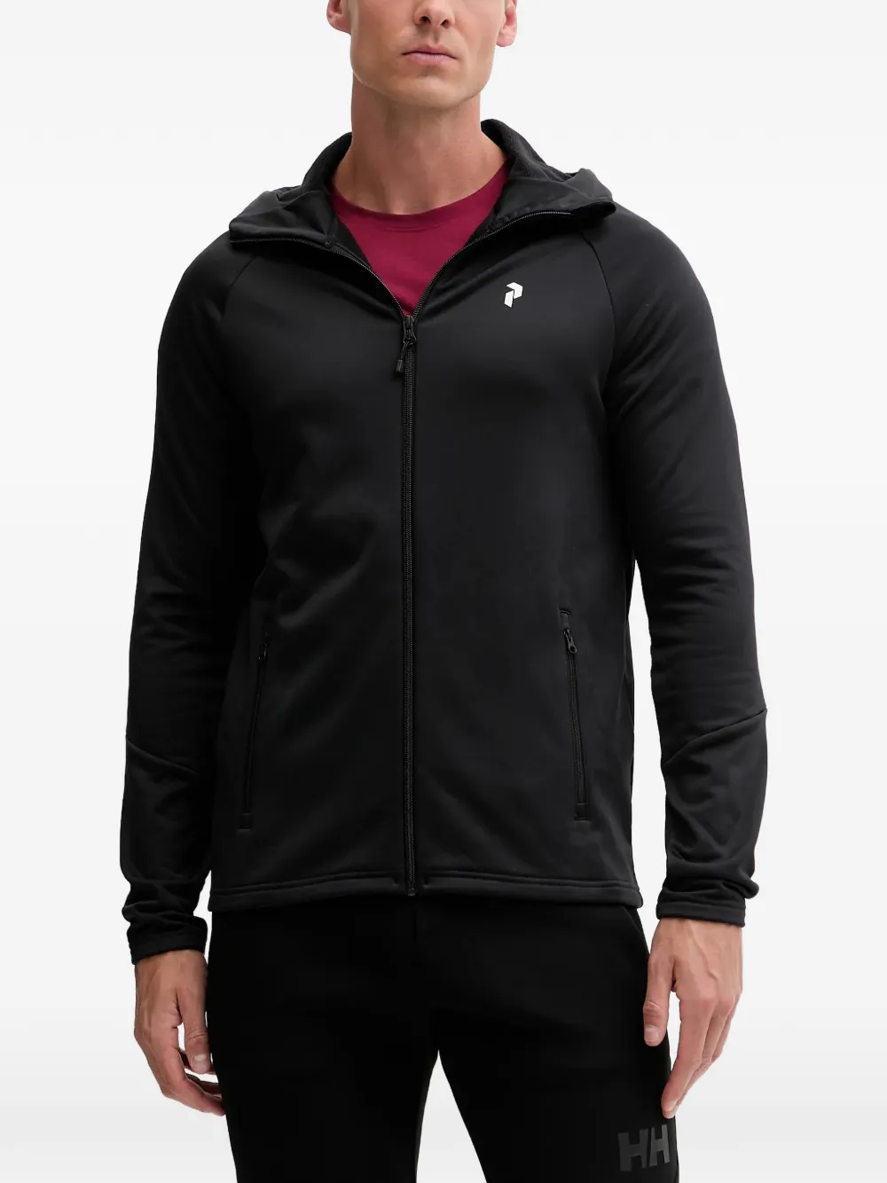 Peak Performance Rider hooded zip hoodie - Nero