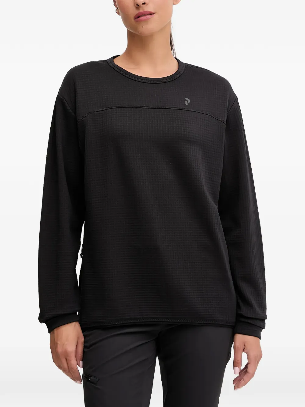 Peak Performance textured long-sleeve sweatshirt - Nero