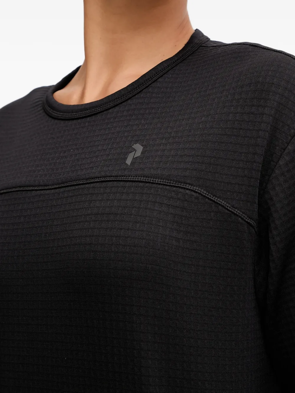 Peak Performance Sweater met textuur en lange mouwen Zwart