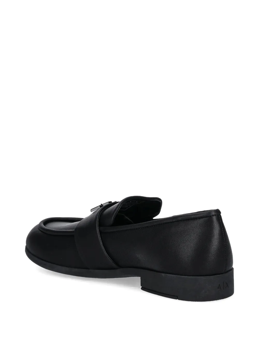 Armani Exchange Loafers met logoband Zwart
