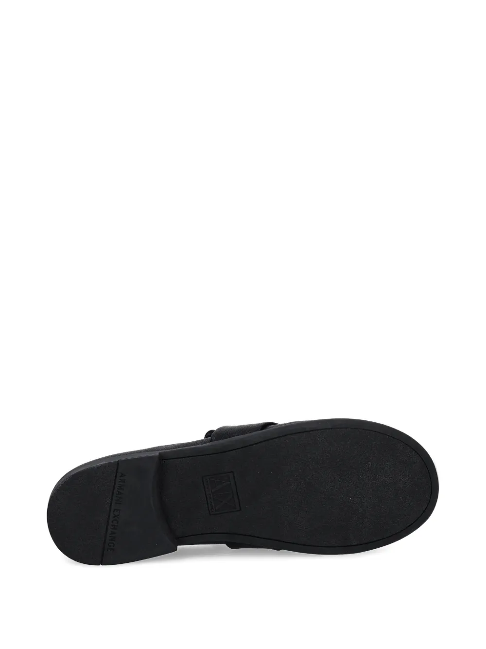 Armani Exchange Loafers met logoband Zwart