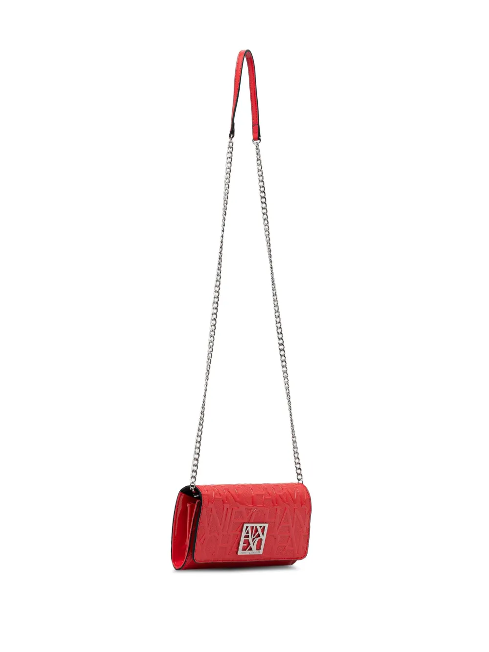 Armani Exchange logo-embossed chain wallet - Rood