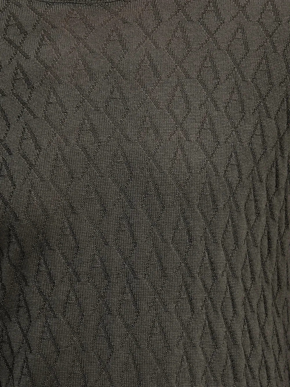 Armani Exchange Trui met ronde hals en patroon Groen
