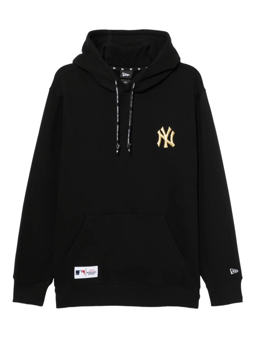 NEW ERA CAP logo-embroidered hoodie | Black | Image 1