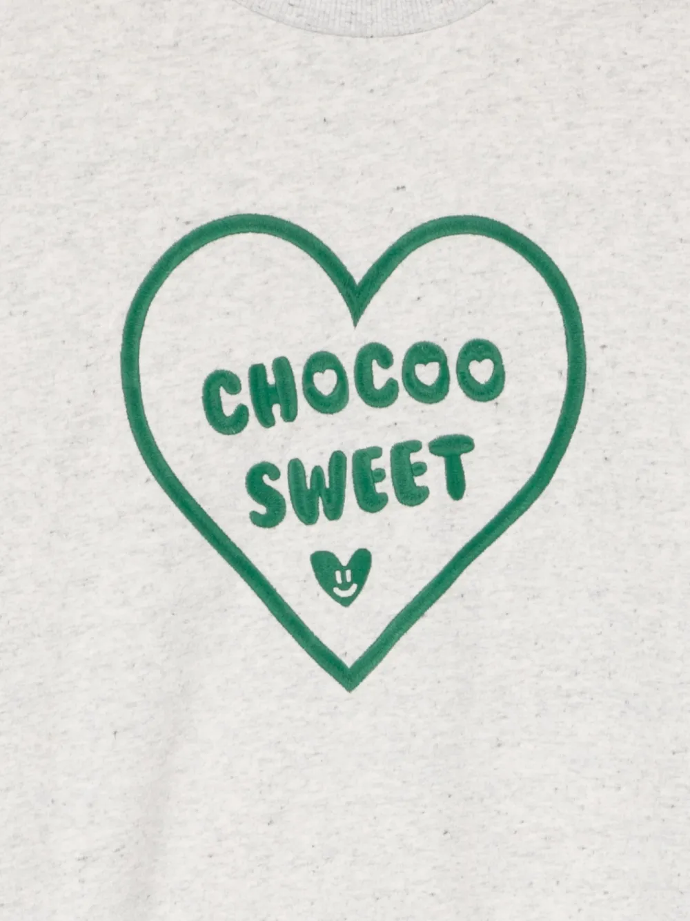 Chocoolate Sweatshirt Mit Logo-stickerei In Gray