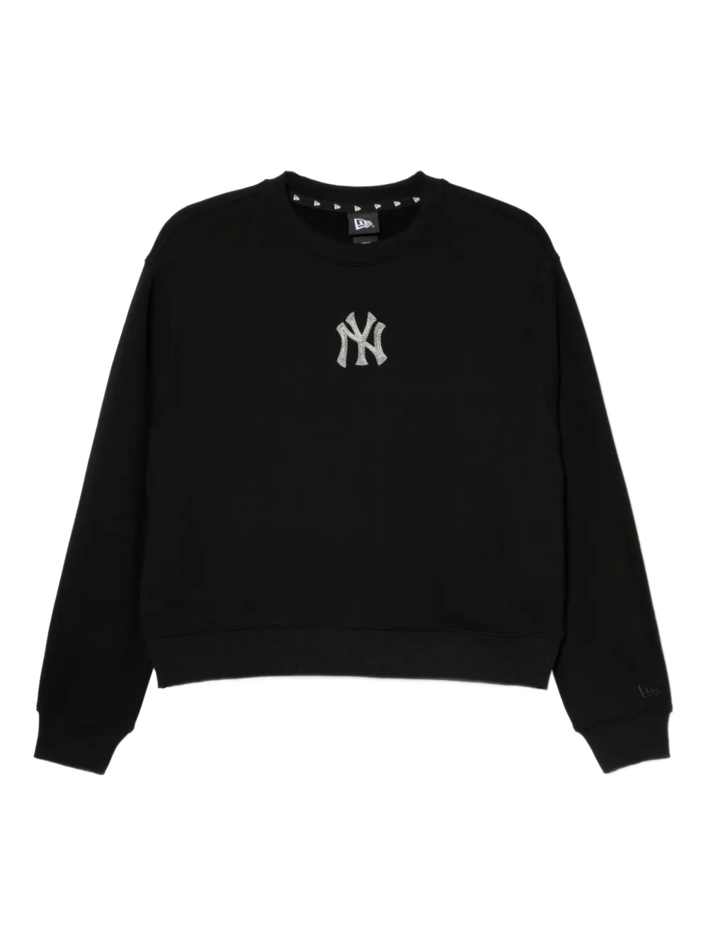 New Era Sweatshirt Mit Logo-stickerei In Black