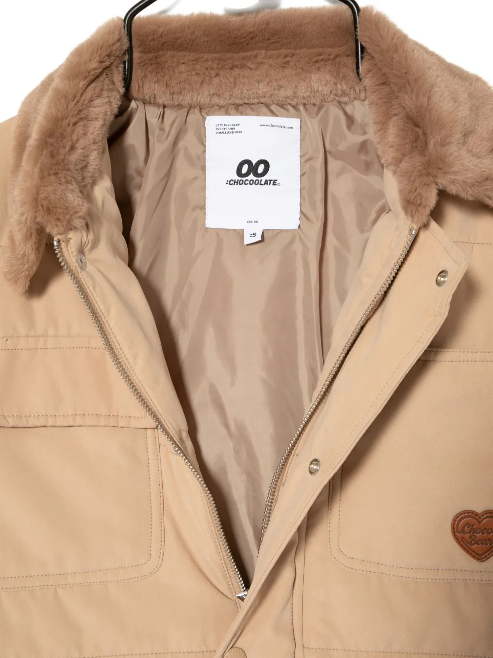 Chocoolate Jacke Mit Logo-patch In Brown
